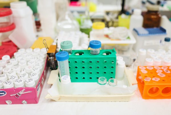 vials and other medical supplies on a table